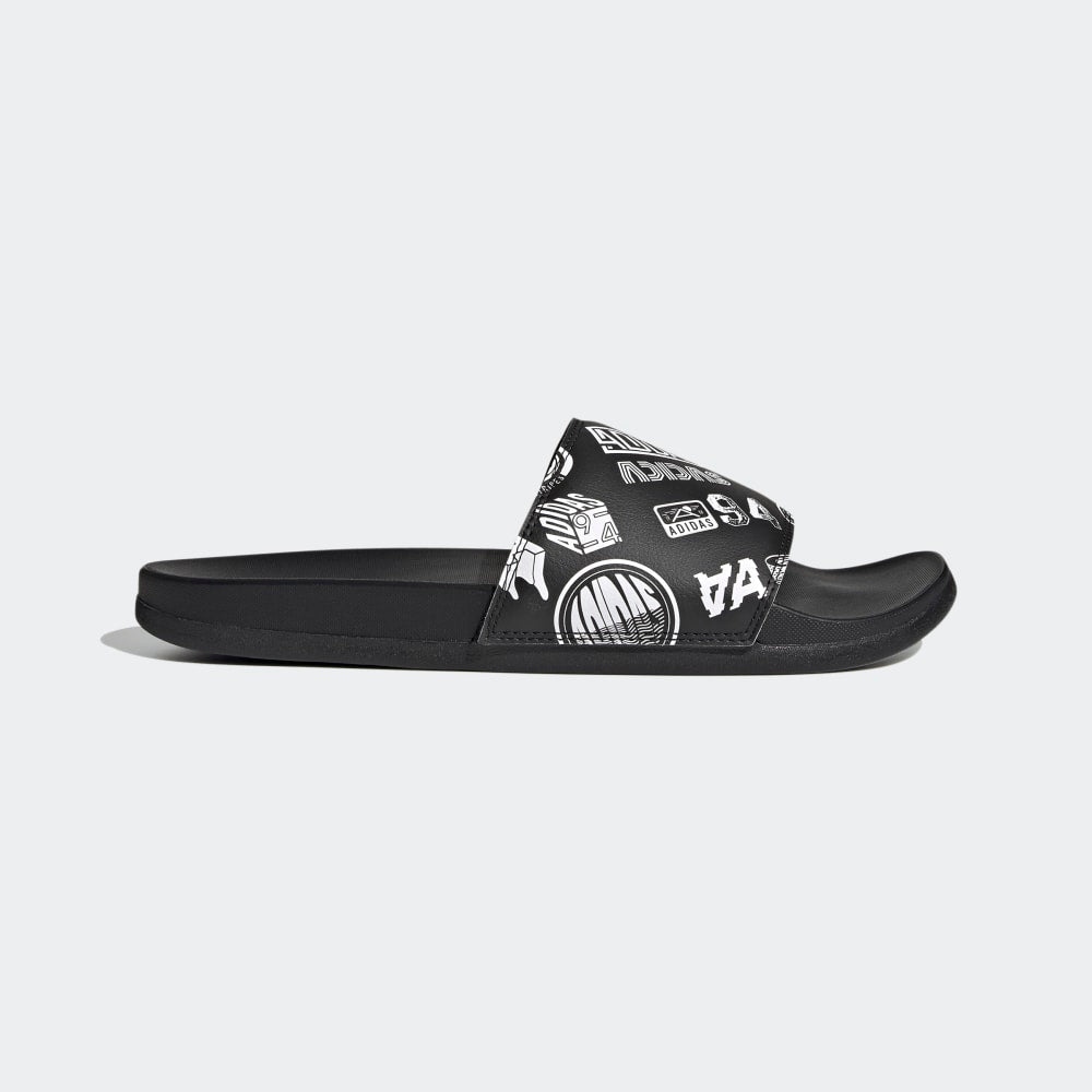 adidas Adilette Comfort Core Black/White - Best Buy Soccer