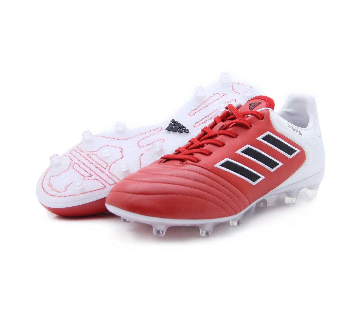 adidas Copa 17.2 FG Firm Ground Soccer Cleats - Red/Black/White - Best Buy Soccer