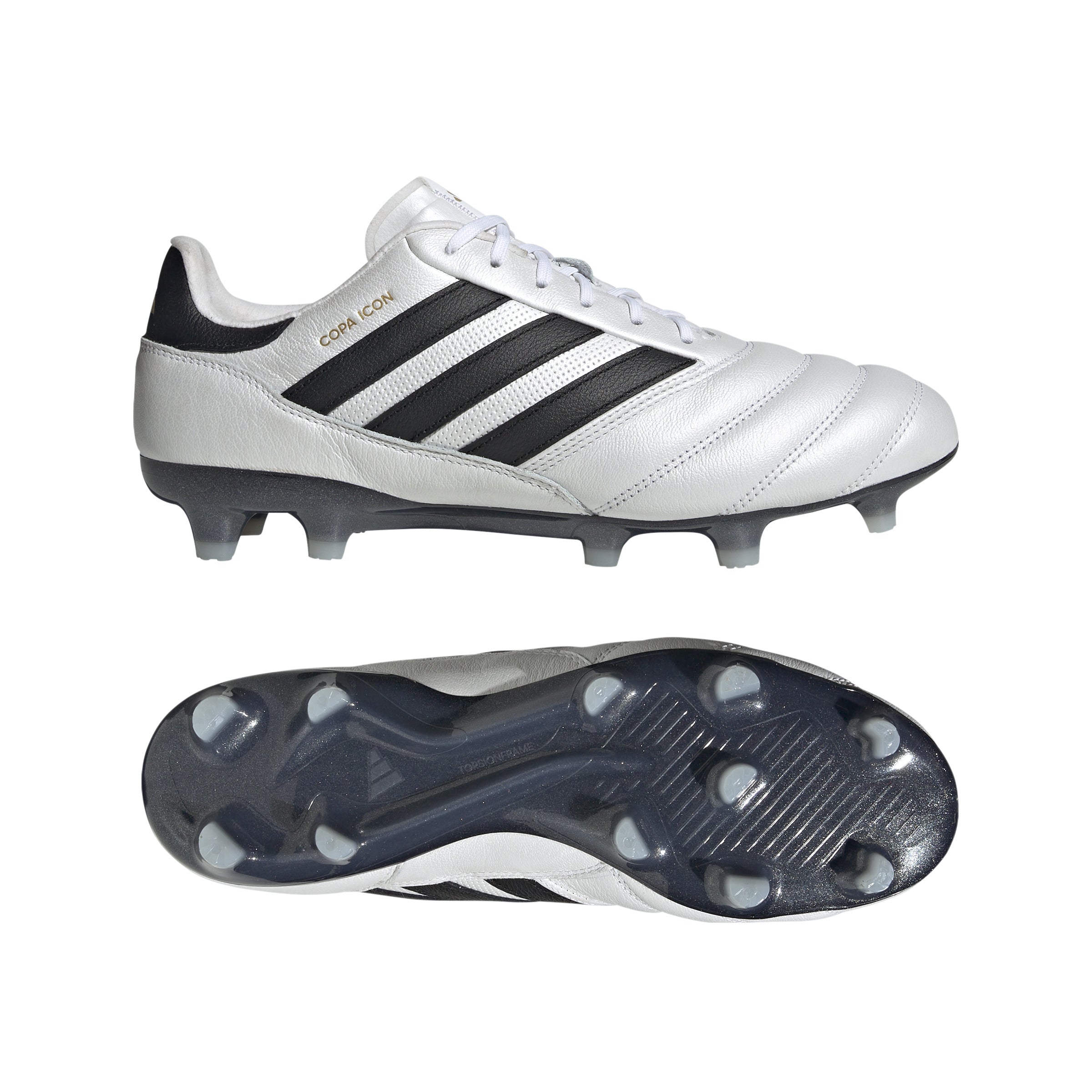 adidas Copa Icon FG Firm Ground Soccer Cleats - White/Black/Gold Metallic - Best Buy Soccer