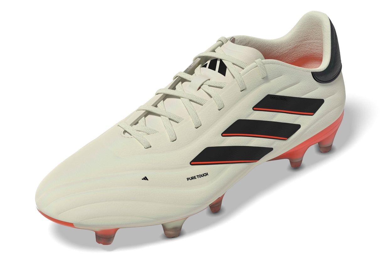 adidas Copa Pure 2 Elite FG Firm Ground Soccer Cleats - Ivory/Black/Solar Red - Best Buy Soccer