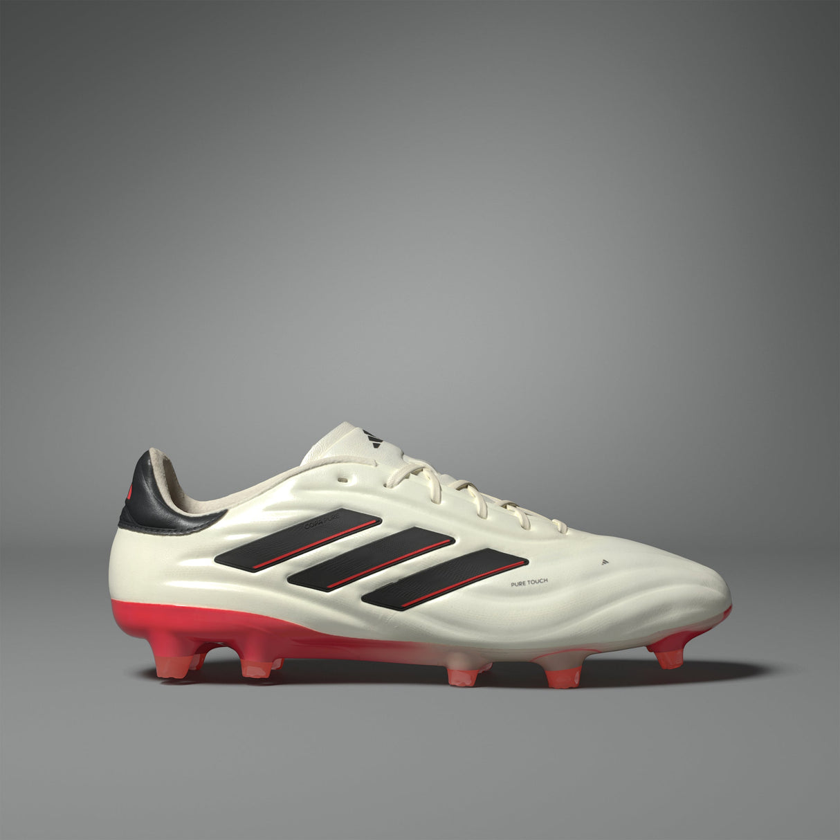 adidas Copa Pure 2 Elite FG Firm Ground Soccer Cleats - Ivory/Black/Solar Red - Best Buy Soccer