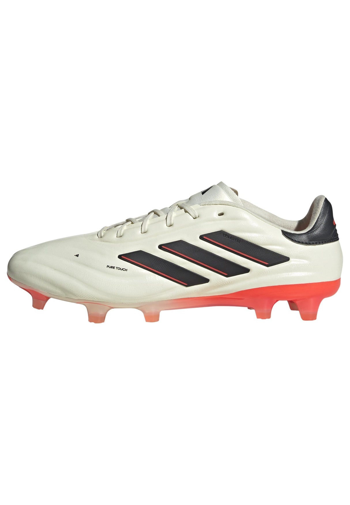 adidas Copa Pure 2 Elite FG Firm Ground Soccer Cleats - Ivory/Black/Solar Red - Best Buy Soccer