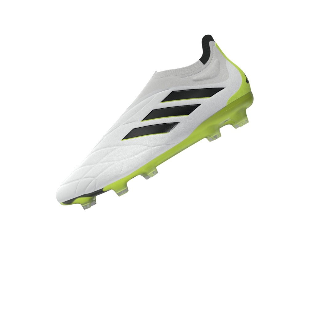 adidas Copa Pure+ FG Firm Ground Soccer Cleats White/Black/Lucid Lemon - Best Buy Soccer