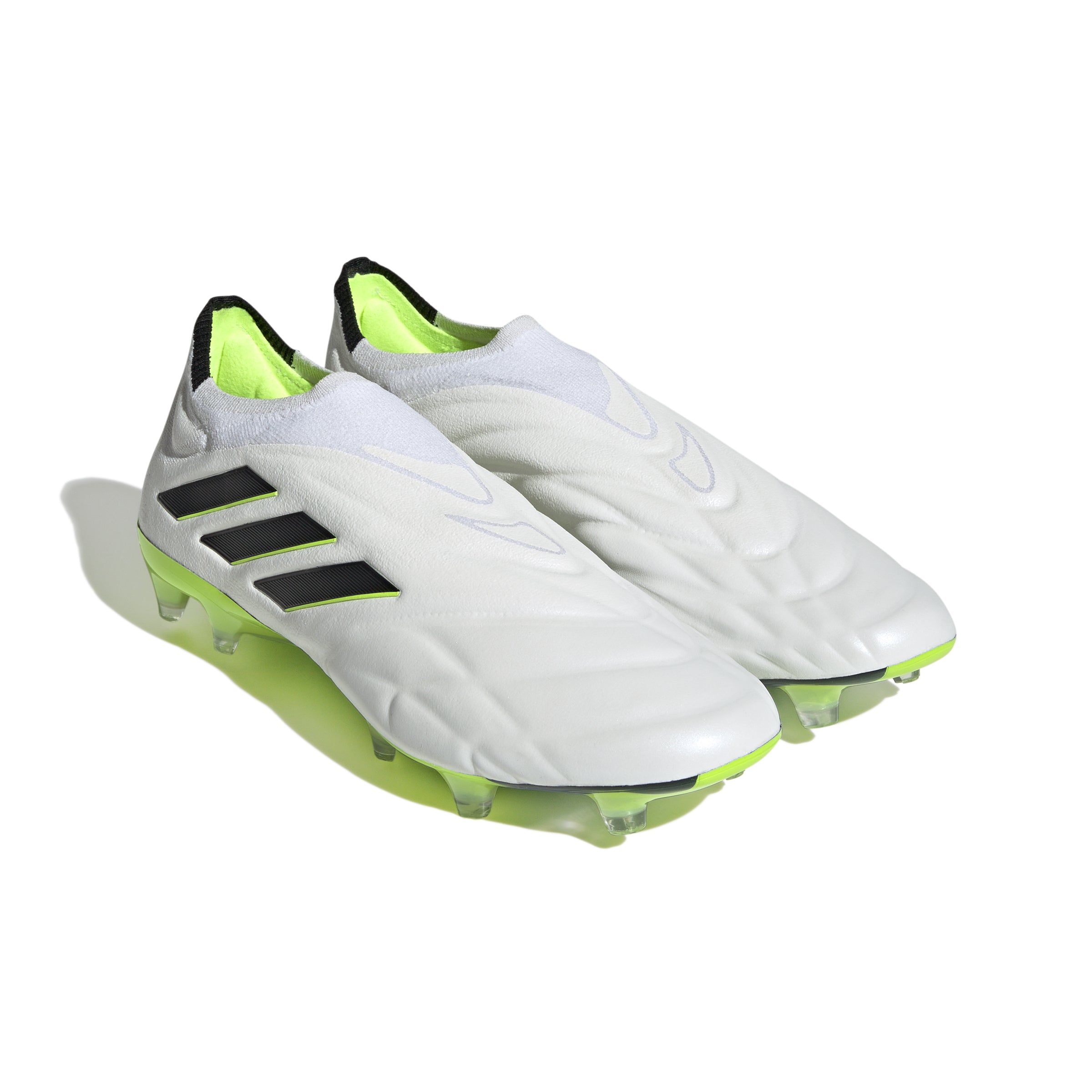 adidas Copa Pure+ FG Firm Ground Soccer Cleats White/Black/Lucid Lemon - Best Buy Soccer