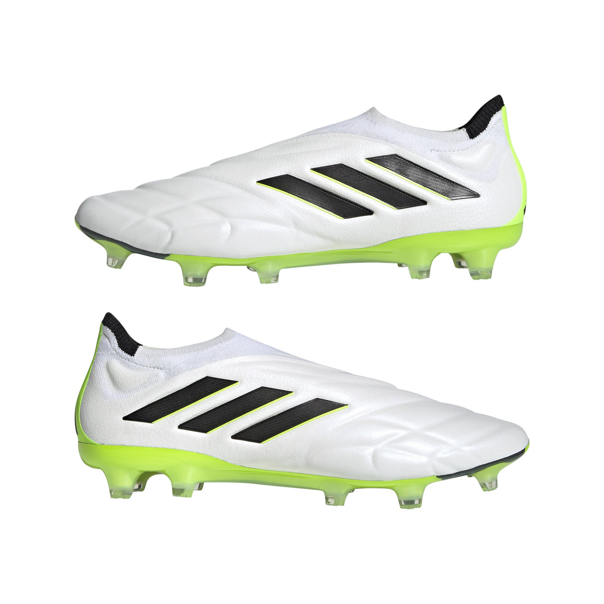 adidas Copa Pure+ FG Firm Ground Soccer Cleats White/Black/Lucid Lemon - Best Buy Soccer
