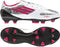 adidas F30 TRX FG Firm Ground Women's Soccer Cleats - White/Silver Metallic/Shock Pink
