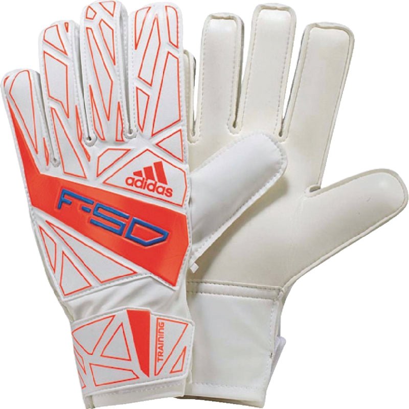 adidas F50 Training Goalkeeper Gloves White/Red - Best Buy Soccer