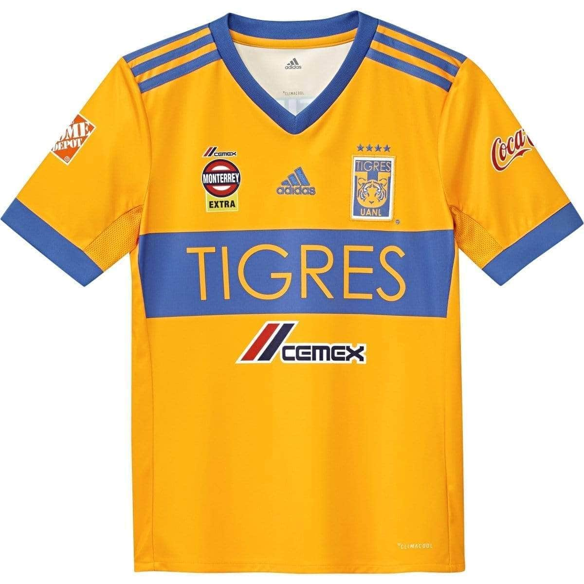 adidas Kid's Tigres Home Jersey 17 Yellow