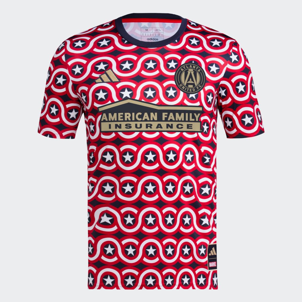 adidas Kid's Atlanta United MLS Prematch Shirt Jersey Youth - Best Buy Soccer