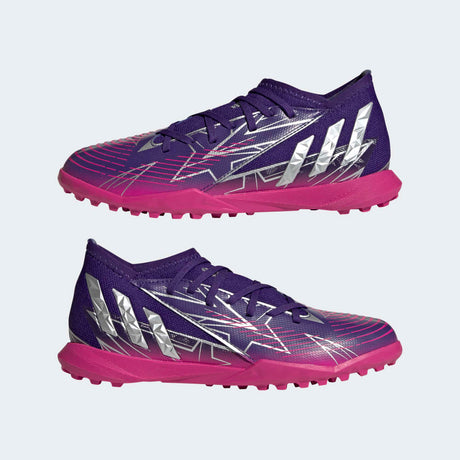 adidas Kid's Predator Edge 3 TF J Turf Football Boots Copper/Silver - Best Buy Soccer