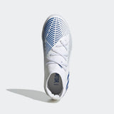 adidas Kid's Predator Edge 3 TF J Turf Football Boots White/Blue - Best Buy Soccer