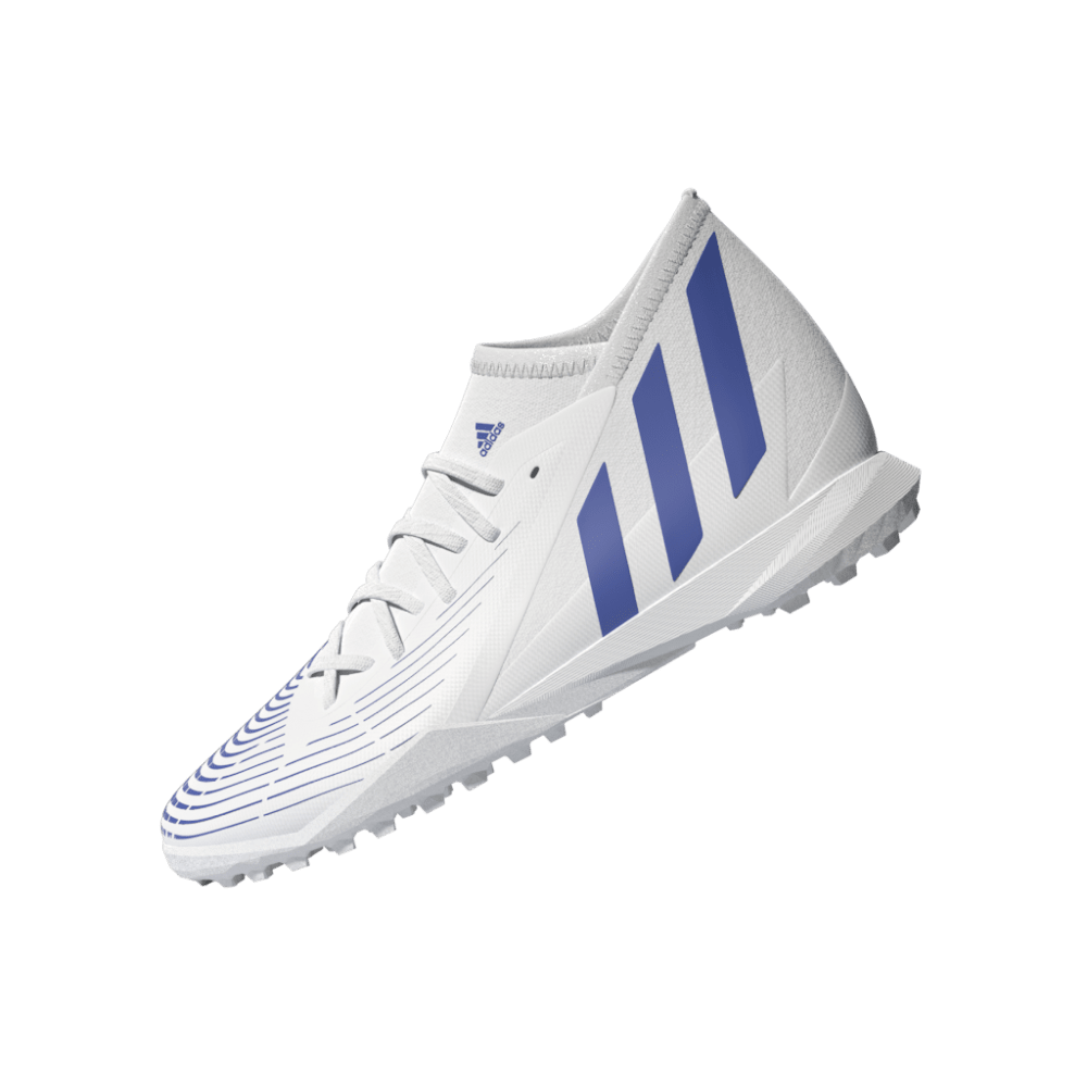 adidas Kid's Predator Edge 3 TF J Turf Football Boots White/Blue - Best Buy Soccer