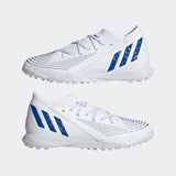 adidas Kid's Predator Edge 3 TF J Turf Football Boots White/Blue - Best Buy Soccer