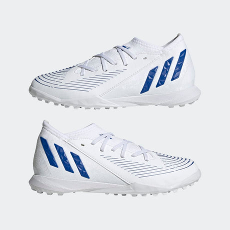 adidas Kid's Predator Edge 3 TF J Turf Football Boots White/Blue - Best Buy Soccer