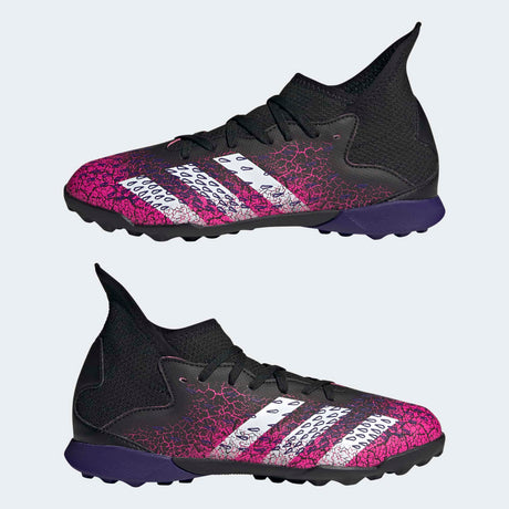 adidas Kid's Predator Freak 3 TF J Turf Football Boots Core Black / Cloud White / Shock Pink - Best Buy Soccer