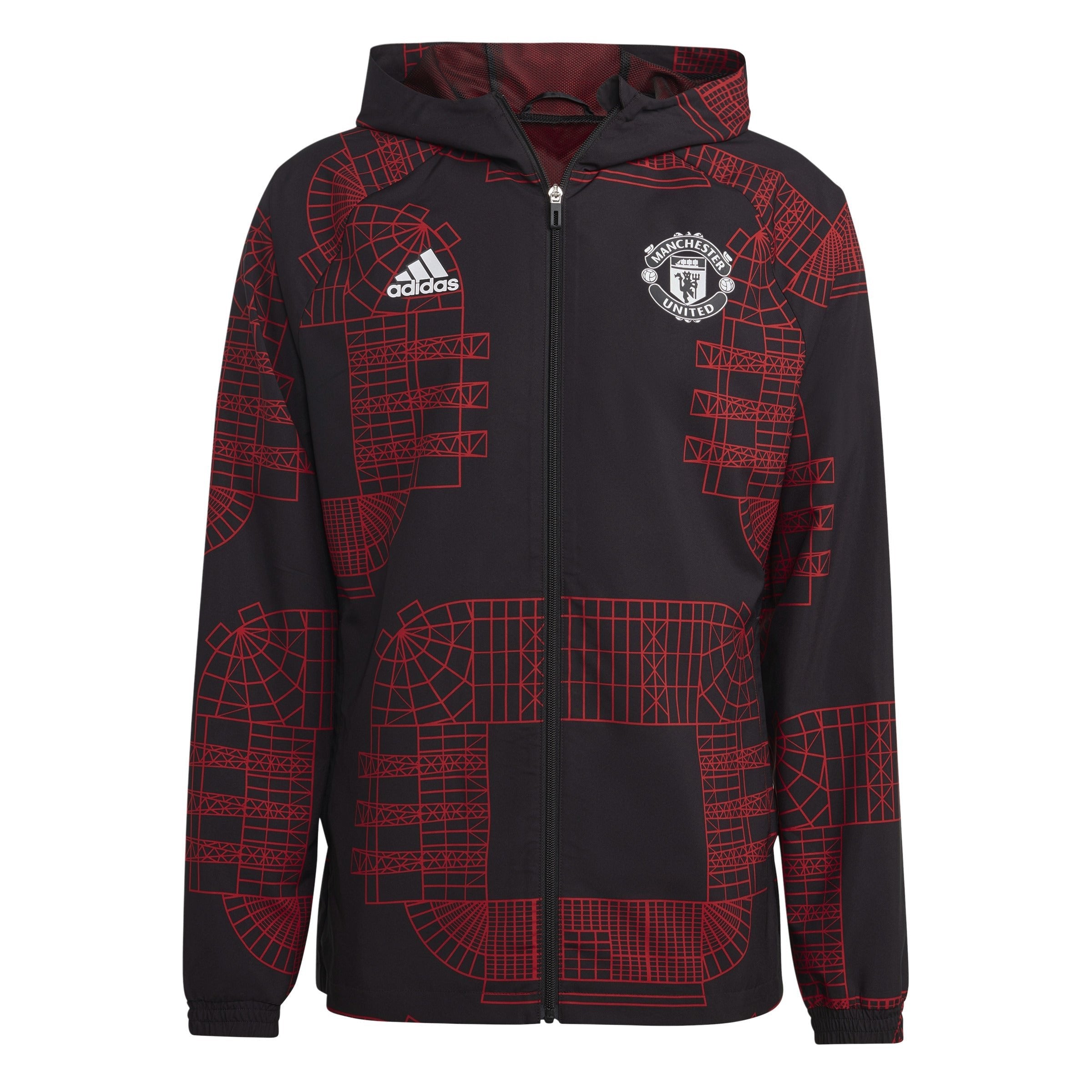 adidas Manchester United Windbreaker - Black - Best Buy Soccer