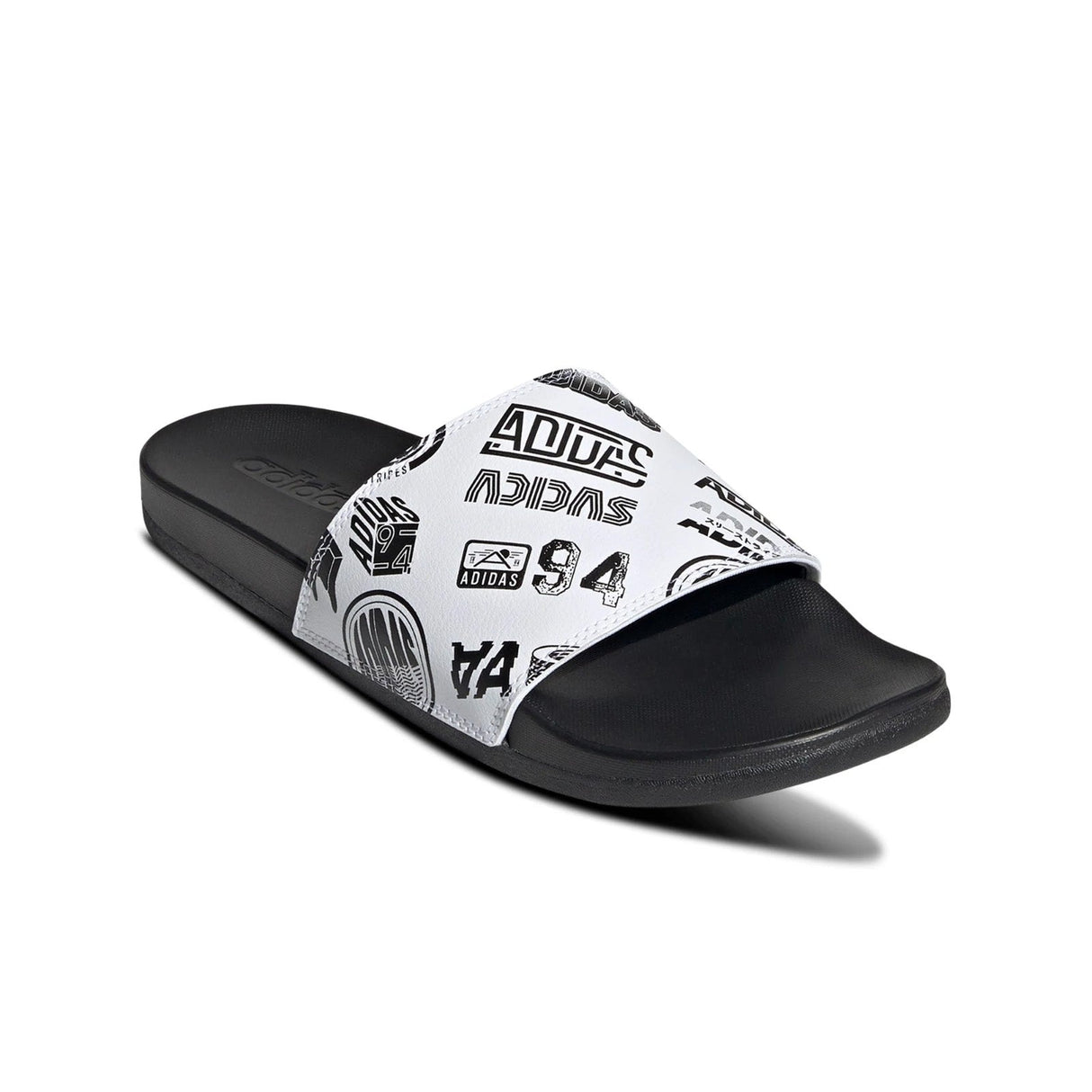adidas Men's Adilette Comfort Slides White/Black - Best Buy Soccer