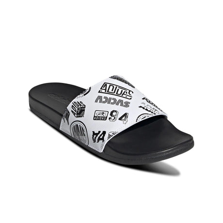 adidas Men's Adilette Comfort Slides White/Black - Best Buy Soccer
