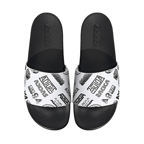 adidas Men's Adilette Comfort Slides White/Black - Best Buy Soccer