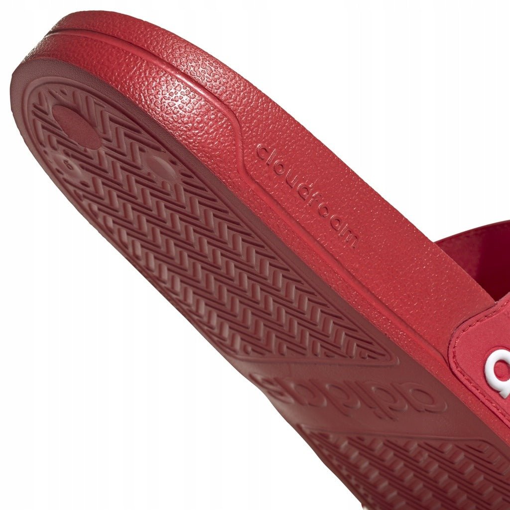 adidas Men's Adilette Shower Slides Red/White - Best Buy Soccer