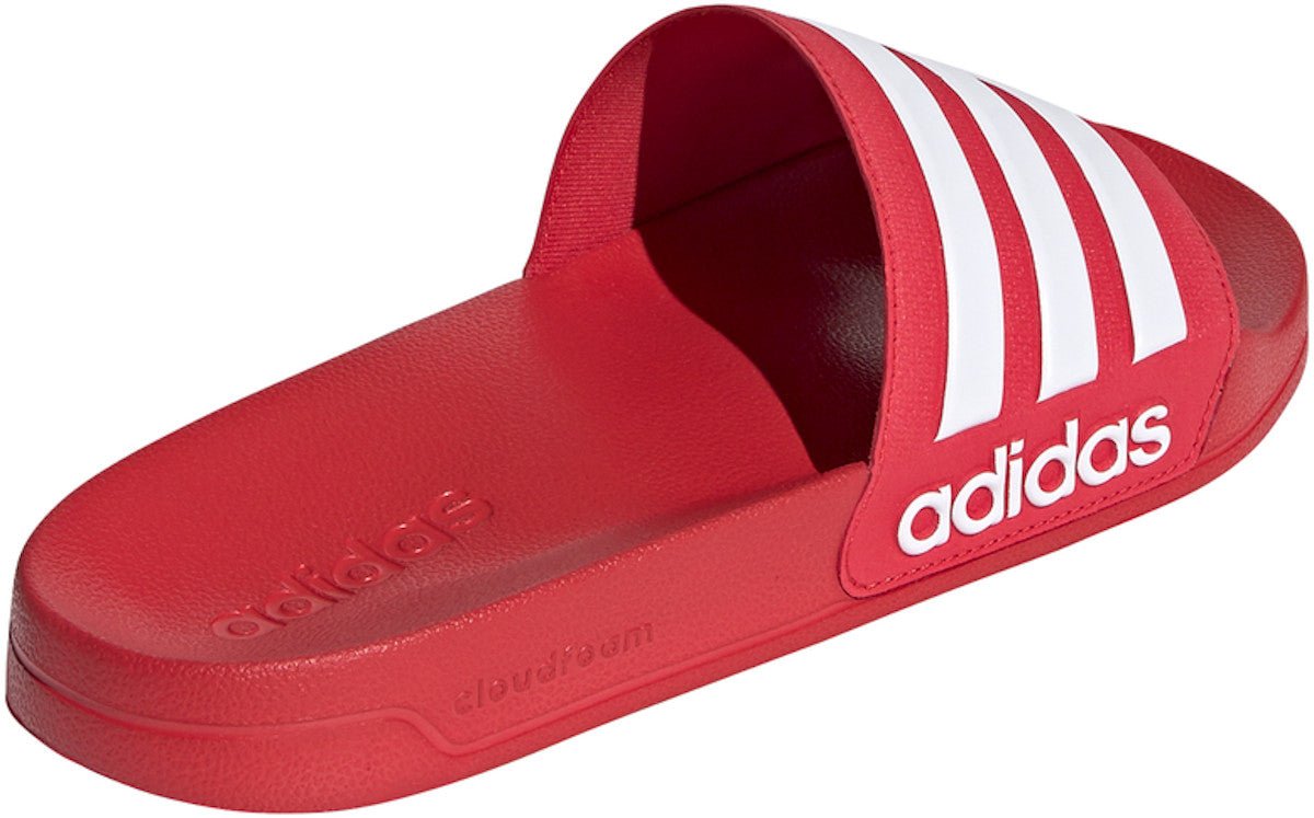adidas Men's Adilette Shower Slides Red/White - Best Buy Soccer
