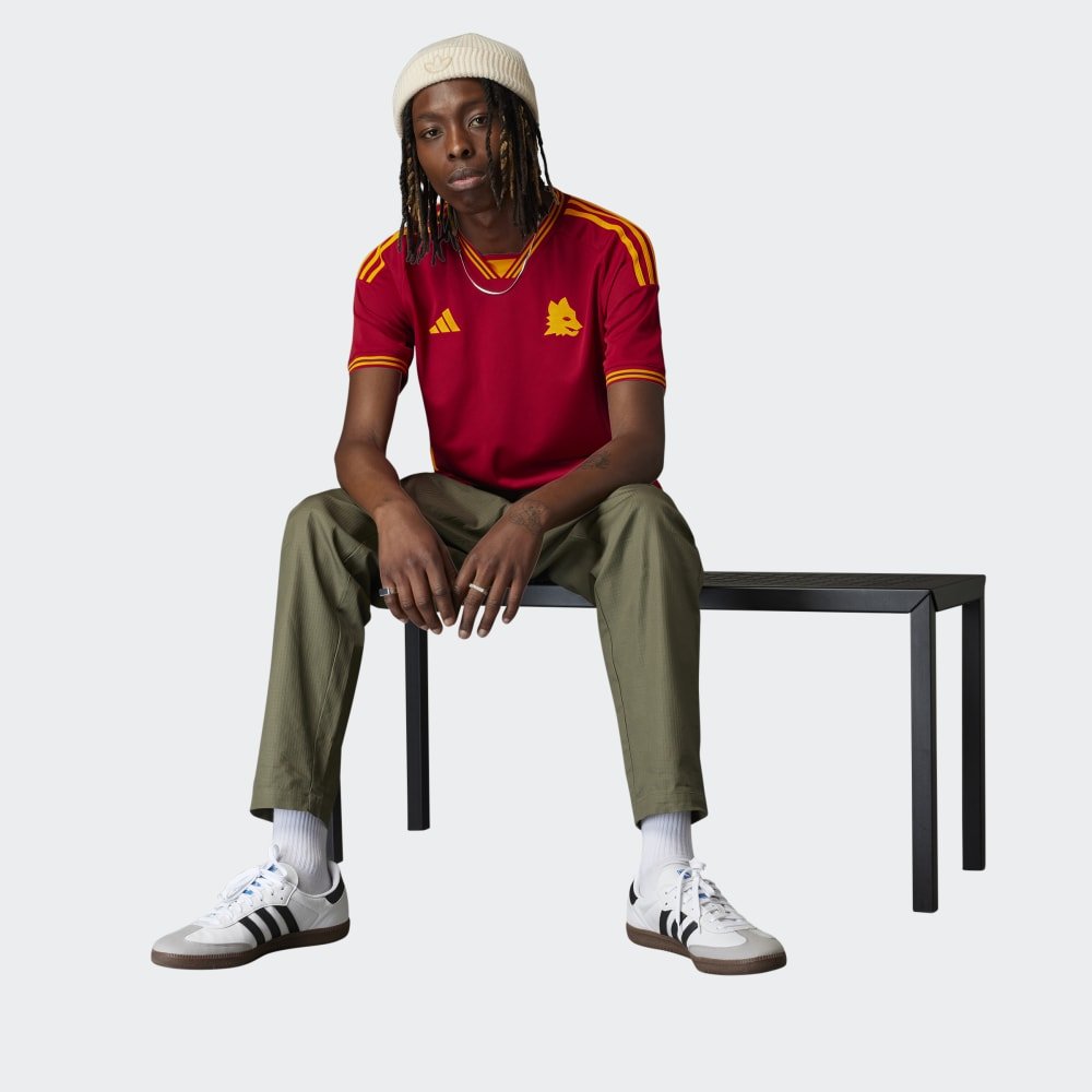 adidas Men's AS Roma Home Jersey 23 - Best Buy Soccer