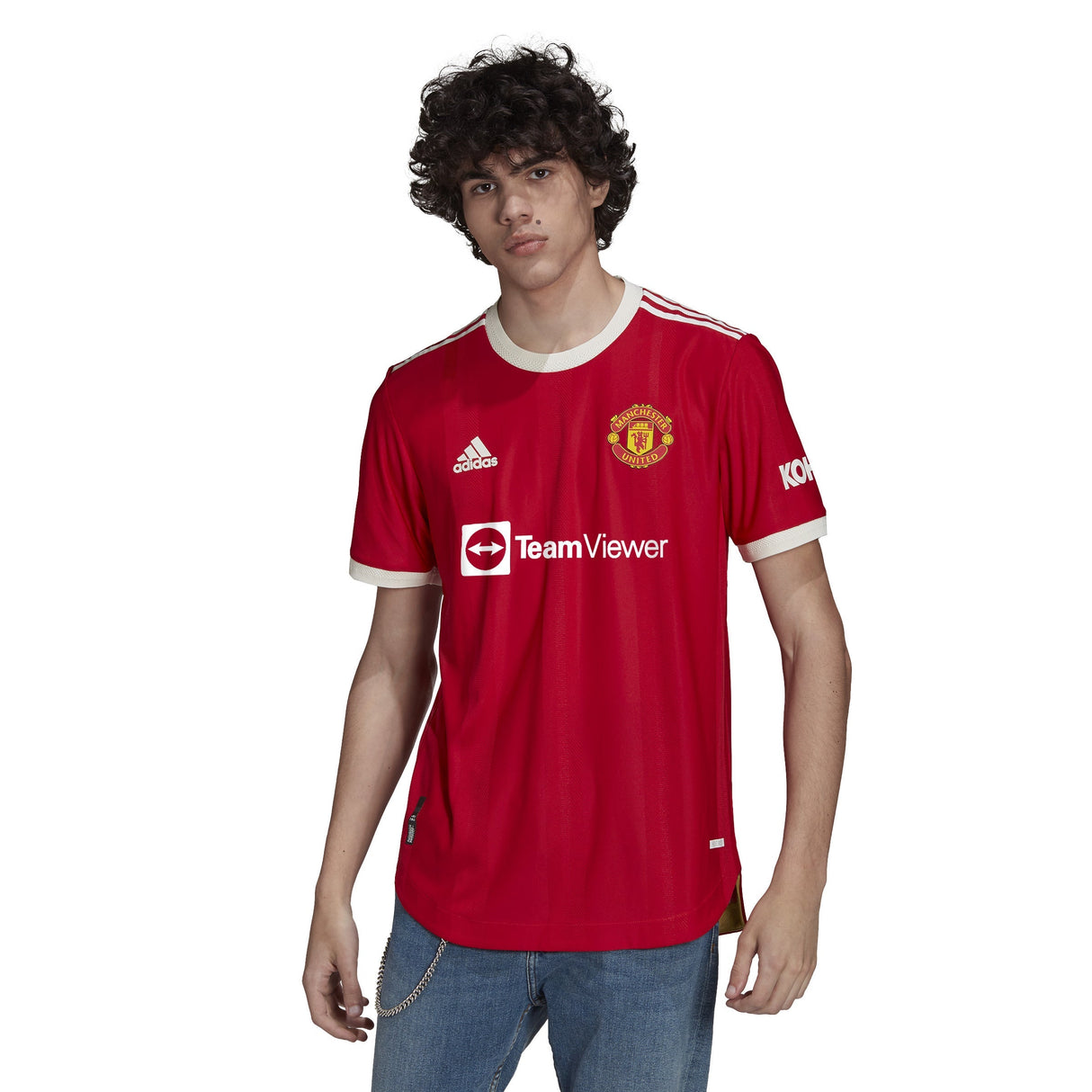 adidas Men's Manchester United Home Authentic Jersey 21 - Best Buy Soccer