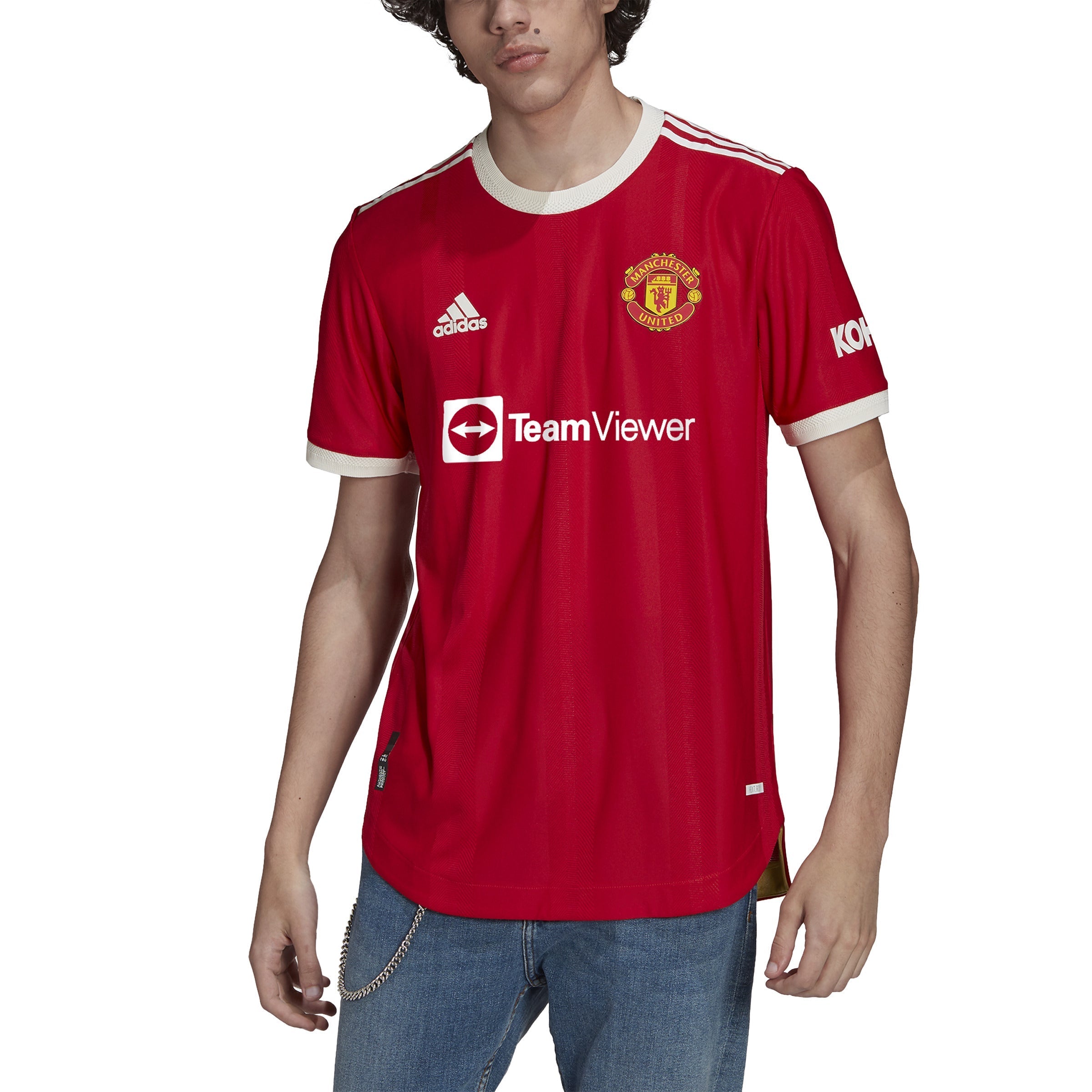 adidas Men's Manchester United Home Authentic Jersey 21 - Best Buy Soccer