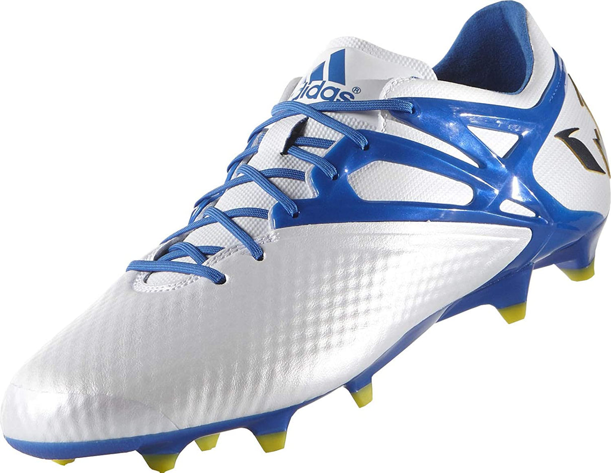adidas Messi 15.1 FG/AG Multi - Ground Soccer Cleats - White/Blue/Black - Best Buy Soccer