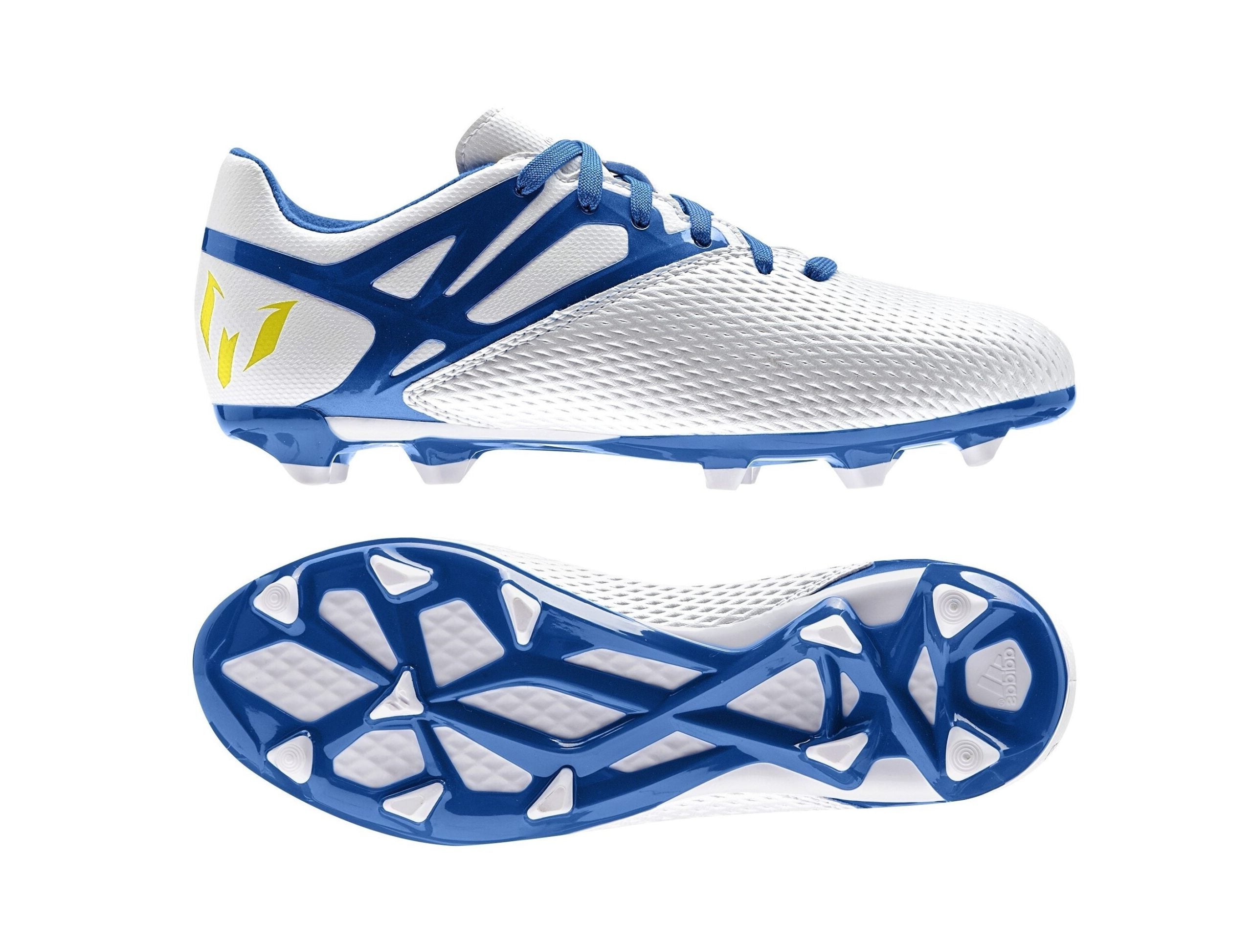 adidas Messi FG/AG J White/Blue/Black White/Blue/Black
