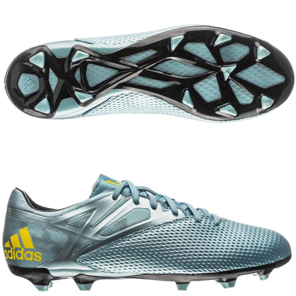adidas Messi 15.3 FG/AG Youth Ice Metallic/Yellow - Best Buy Soccer