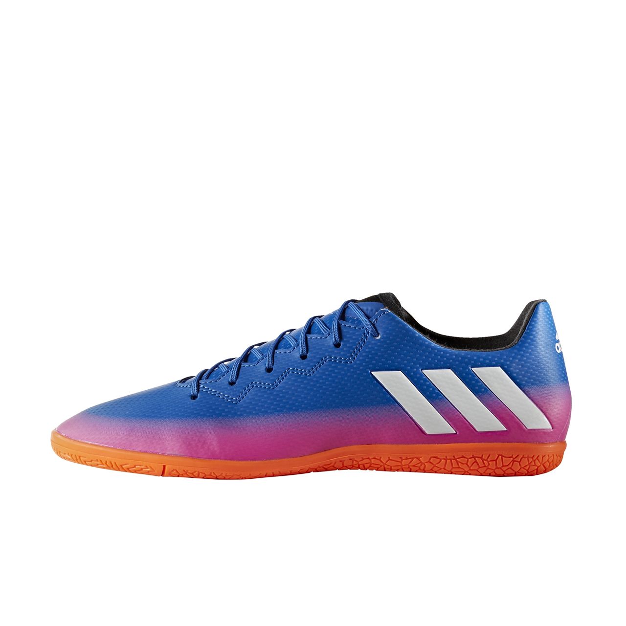 adidas Messi 16.3 IN Indoor Soccer Shoes - Blue/White/Orange - Best Buy Soccer