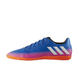 adidas Messi 16.3 IN Indoor Soccer Shoes - Blue/White/Orange - Best Buy Soccer