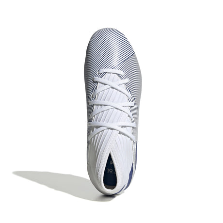 adidas Nemeziz 19.3 FG Firm Ground Youth Soccer Cleats - White/Royal - Best Buy Soccer