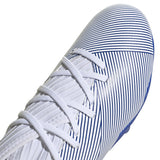 adidas Nemeziz 19.3 FG Firm Ground Youth Soccer Cleats - White/Royal - Best Buy Soccer