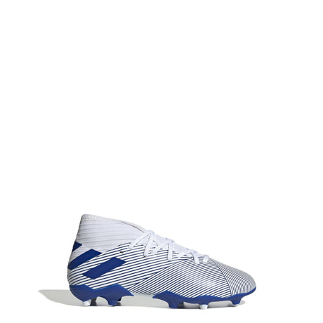 adidas Nemeziz 19.3 FG Firm Ground Youth Soccer Cleats - White/Royal - Best Buy Soccer