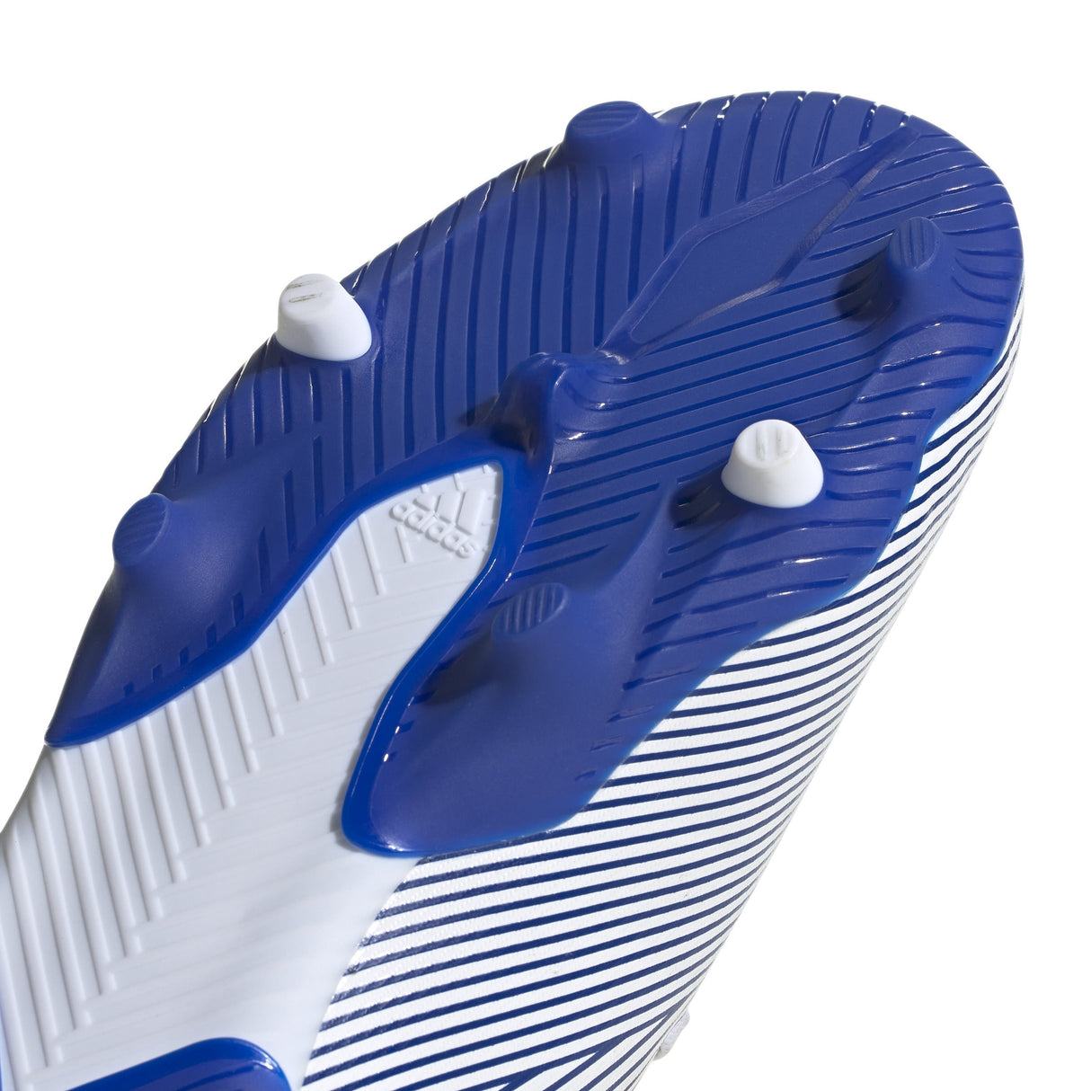 adidas Nemeziz 19.3 FG Firm Ground Youth Soccer Cleats - White/Royal - Best Buy Soccer