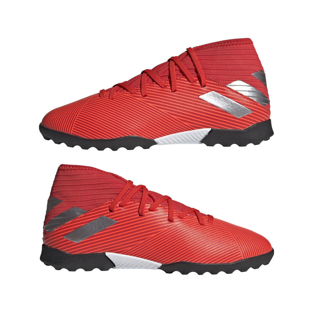 adidas Nemeziz 19.3 TF Turf Youth Soccer Cleats - Active Red/Silver Metallic/Solar Red - Best Buy Soccer