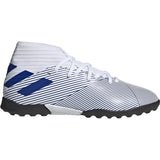 adidas Nemeziz 19.3 TF Turf Youth Soccer Cleats - White/Royal - Best Buy Soccer