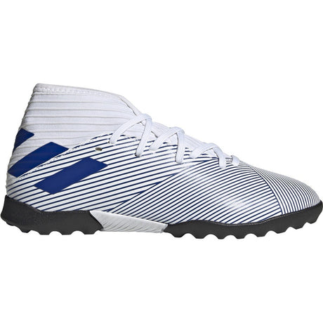 adidas Nemeziz 19.3 TF Turf Youth Soccer Cleats - White/Royal - Best Buy Soccer
