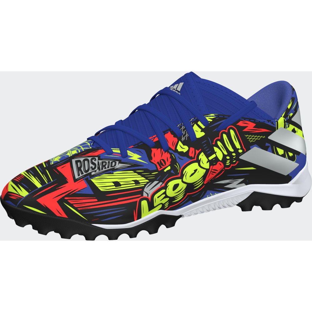 adidas Nemeziz Messi 19.3 TF Turf Soccer Cleats - Royal/Yellow/Red - Best Buy Soccer