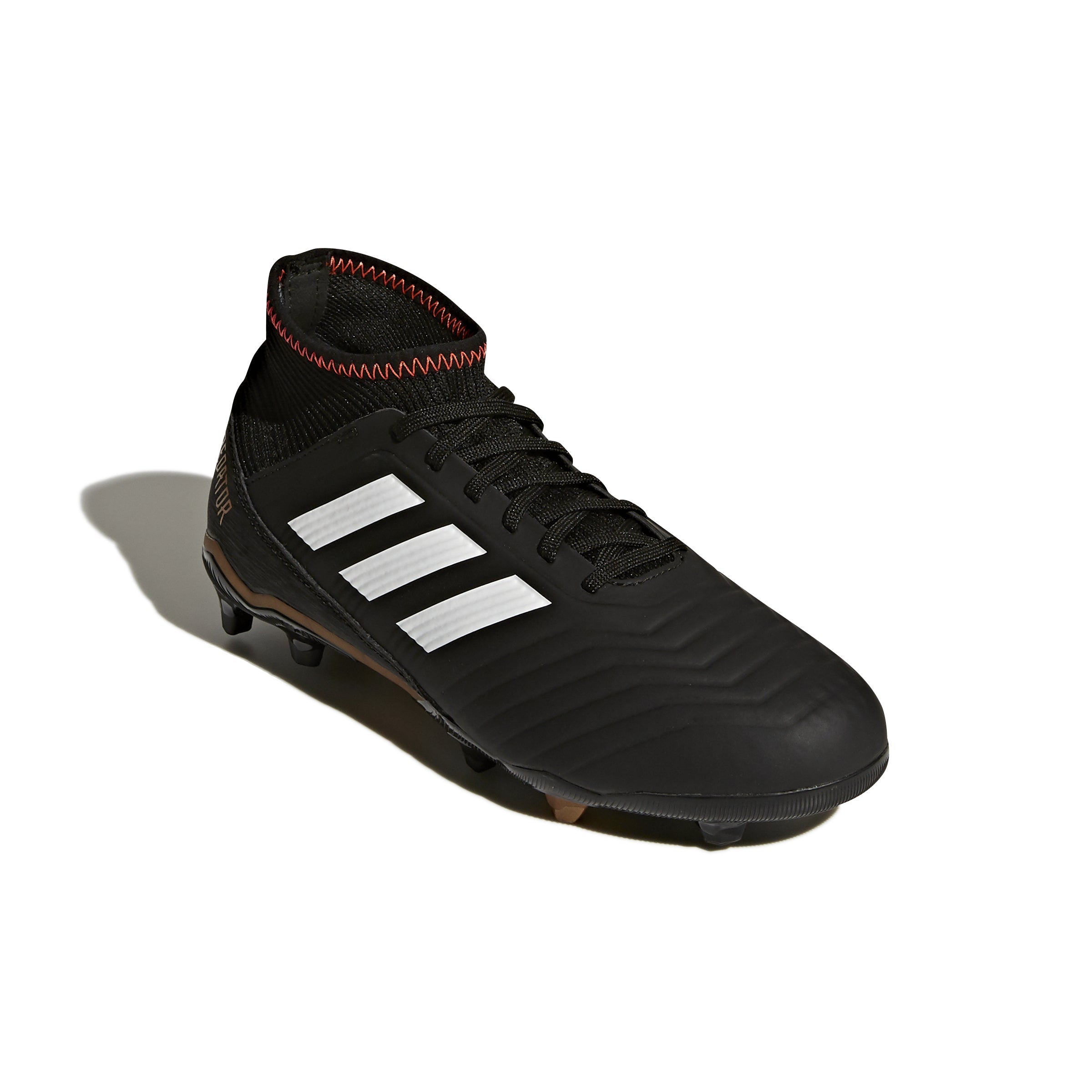 adidas Predator 18.3 FG Firm Ground Youth Soccer Cleats - Black/White/Solar Red - Best Buy Soccer