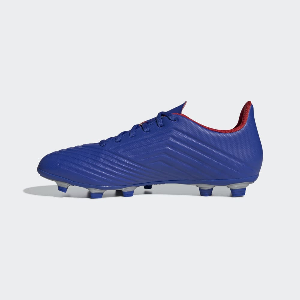 adidas Predator 19.4 Flexible FG Firm Ground Soccer Cleats Blue/Red - Best Buy Soccer