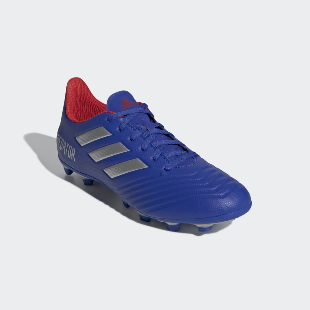 adidas Predator 19.4 Flexible FG Firm Ground Soccer Cleats Blue/Red - Best Buy Soccer