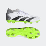 adidas Predator Accuracy.3 FG Firm Ground Soccer Cleats White/Black/Lucid Lemon - Best Buy Soccer