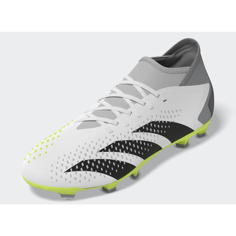 adidas Predator Accuracy.3 FG Firm Ground Soccer Cleats White/Black/Lucid Lemon - Best Buy Soccer