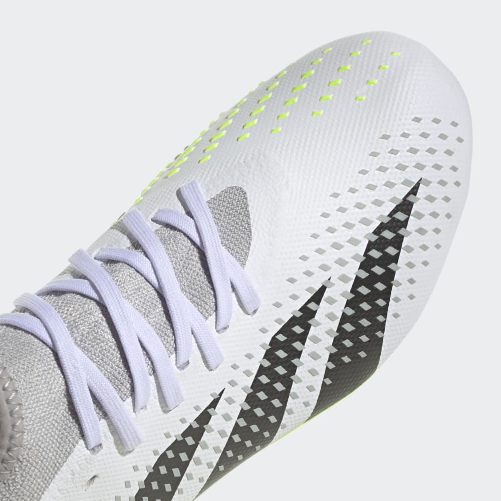 adidas Predator Accuracy.3 FG Firm Ground Soccer Cleats White/Black/Lucid Lemon - Best Buy Soccer