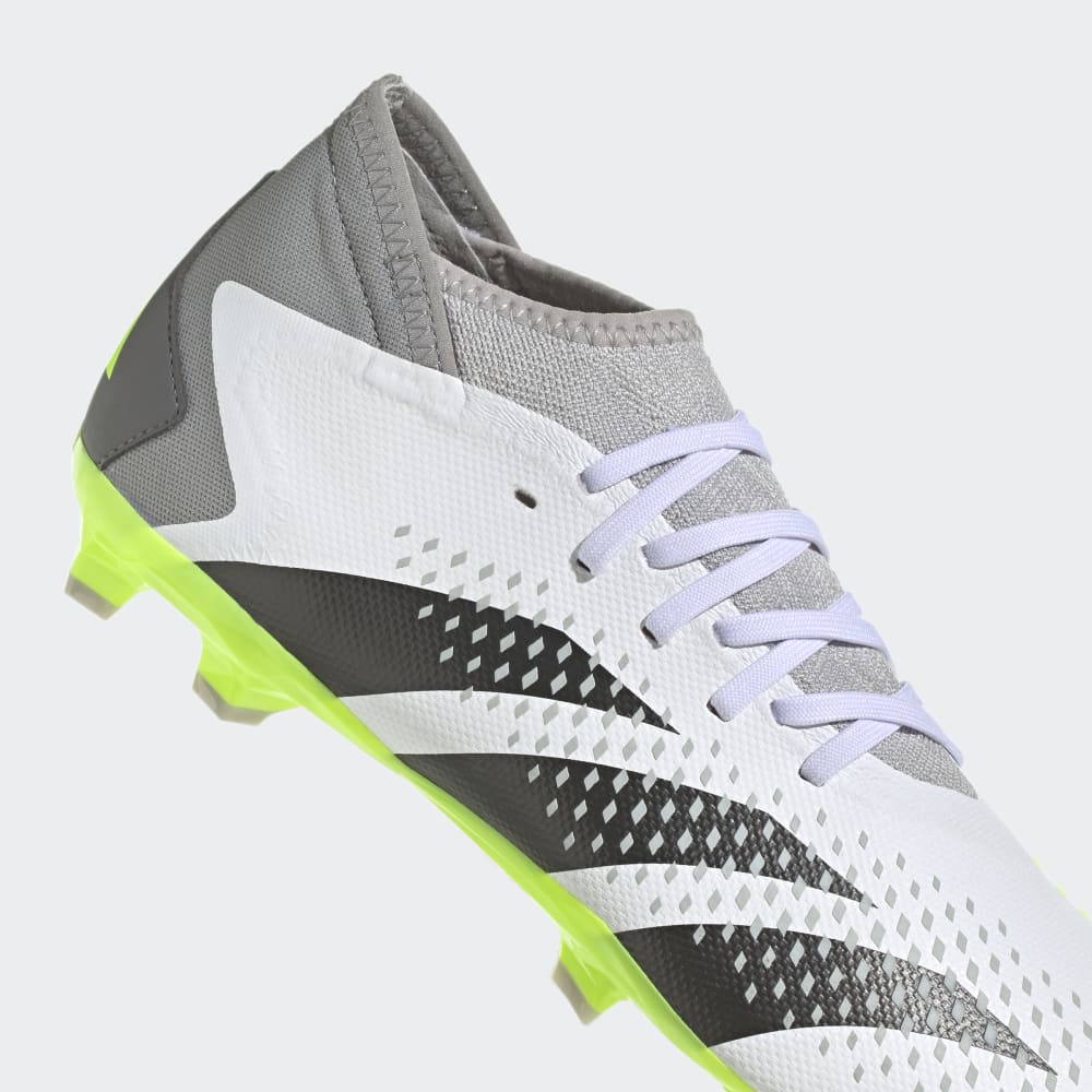 adidas Predator Accuracy.3 FG Firm Ground Soccer Cleats White/Black/Lucid Lemon - Best Buy Soccer