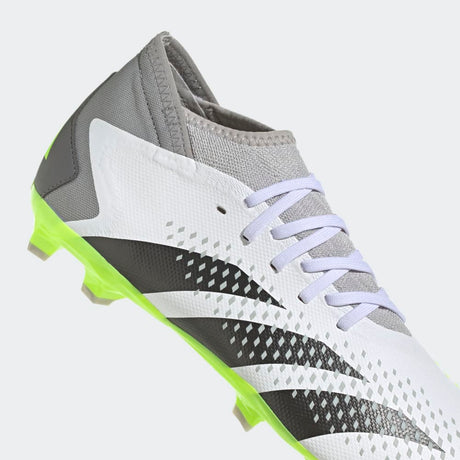 adidas Predator Accuracy.3 FG Firm Ground Soccer Cleats White/Black/Lucid Lemon - Best Buy Soccer
