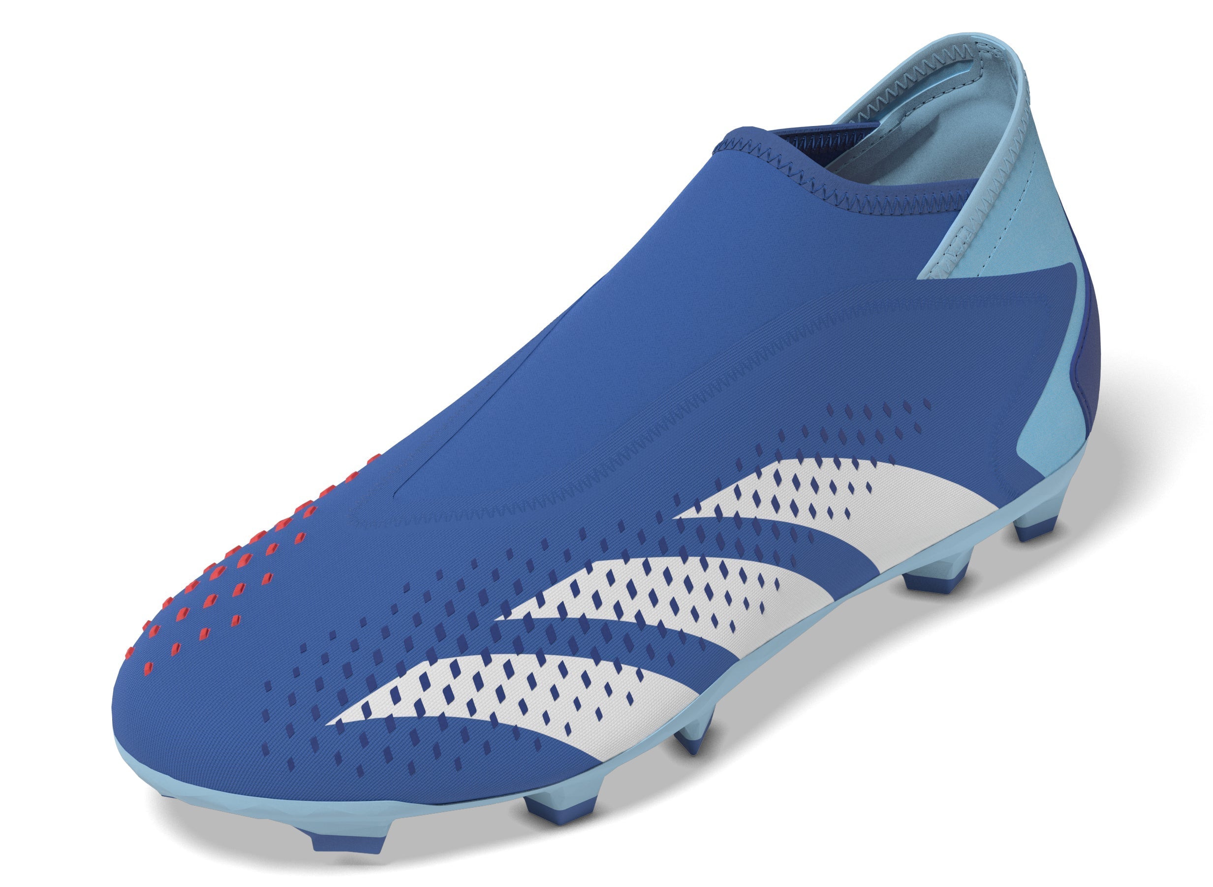 Laceless Blue And White Predators Adidas Predator Laceless FG Firm
